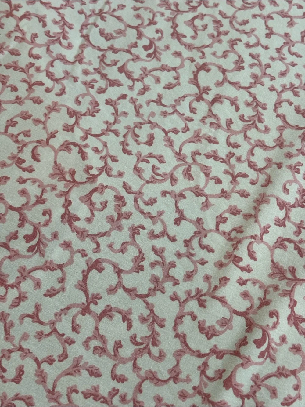 Vintage 2 Piece Croscill Ashley Twin Fitted  Sheet & Pillowcase Pink Filigree